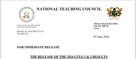 NTC Releases 2024 Teacher Licensure Exams Results, Check.